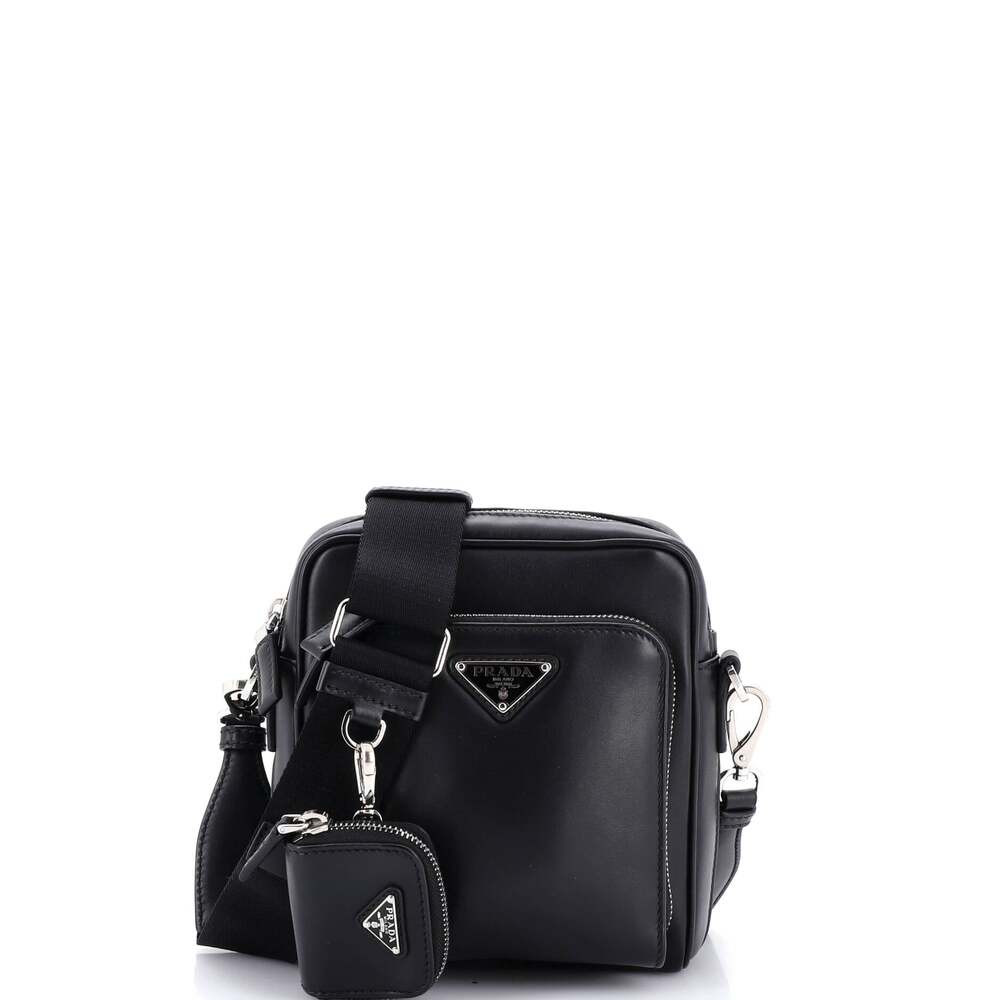 Prada Front Pocket Crossbody Leather #243459P21B